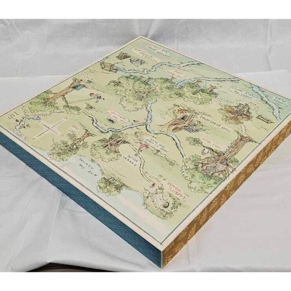 *Rare* Winnie the Pooh Hundred Acre Wood Map from Disney collab with Hal… - Picture 2 of 11
